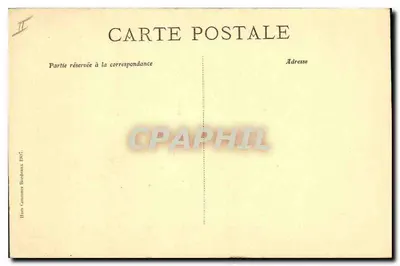 Castillo de Cheverny — Colección histórica de los castillos de Francia — H. Chevrier, editor, París, n° (20) — Reverso