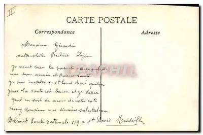 Marseille — Vue Générale des Bassins de la Joliette — éditeur Delcourt, n°15 — Verso