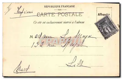 La Joliette y las Messageries — Marsella — Fot. Giletta, Niza — Reverso