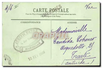 Marseille — Vue générale de la Grande Jetée de la Joliette — LL. n° 72 — Achterkant