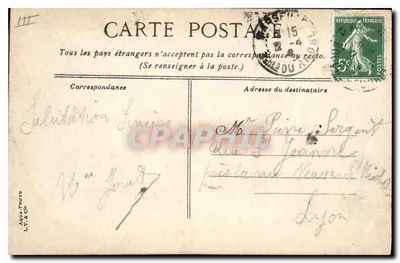 Marselha - La Joliette — vista do porto com navios e docas — L.Y.B.C. n°16 — Verso