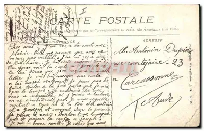Promenade de la Jetée — Marseille — Verleger: B. C. R. (n° 152) — Rückseite