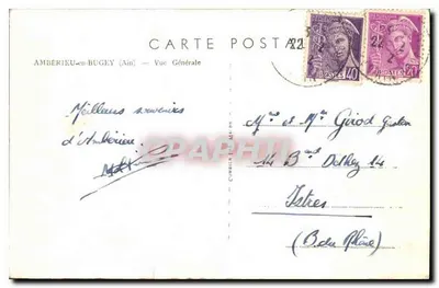 Amberieu-en-Bugey — Widok ogólny — Wydawca C. Miron, nr 22 — Rewers