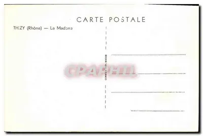Thizy (Rhône) — A Virgem — Comblet & Fils, Macon — Verso