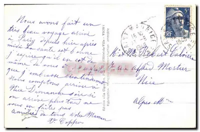 Vichy — Koncert na tarasie kasyna — La Cigogne, nr 308 — Rewers