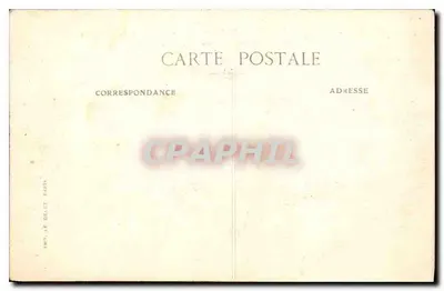 Paris — Jardim das Tuileries e o Pavilhão de Marsan — Impr. Le Deauly, Paris — Verso