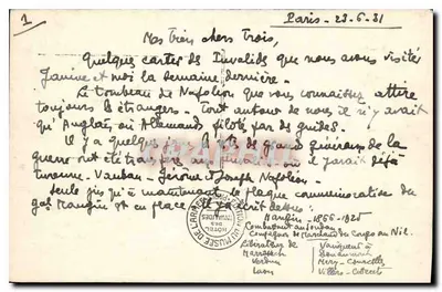 Hôtel des Invalides — Tomba di Napoleone I — n. 68 — Verso
