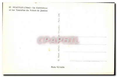 Beauvais (Oise) - Katedra i wieże Sądu Najwyższego — Rewers