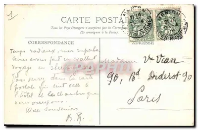 Monako i Monte Carlo — Ogólny widok — wydawnictwo J. Glaser, Leipzig — Rewers