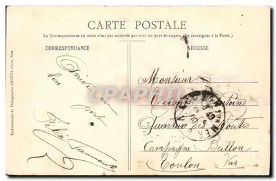 Nizza - Municipale Casino - Plein Masséna — Artistieke collectie n°94 — Uitgave Giletta, fot. Nizza — Achterkant