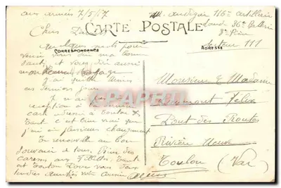 Église du XVIe siècle — vue de l'abside et du clocher — éditeur imprimeur inconnu, n° 126 — Verso