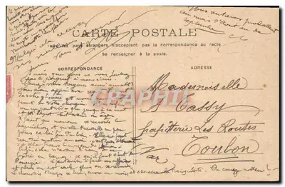 Katedra Notre-Dame w Paryżu — widok fasady — wydane przez Spółkę Paryską Kartek Pocztowych — Rewers