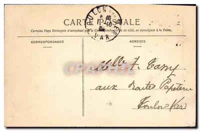 Marsiglia — Entrata del Vecchio Porto, vista presa dal Faro — Editore Faro, n°73 — Verso