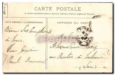 Avignon — Ogólny widok z Barthelasse — Wydawnictwo A. Benet, Avignon, nr 4 — Rewers