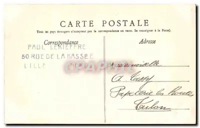 LILLE — Chiesa di San Maurizio — Edizione G. L. n°103 — Verso