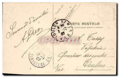 Environs de Congarneau — Kériolet — Vista geral do Castelo — V.P. Paris. No. 8 — Verso