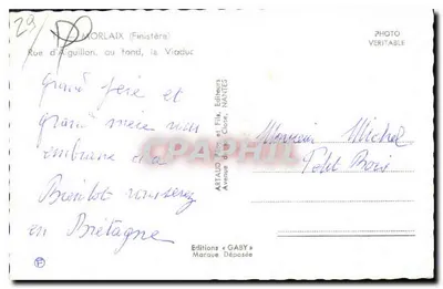 Morlaix (Finistère) — Widok mostu — Éditions Gaby — Rewers
