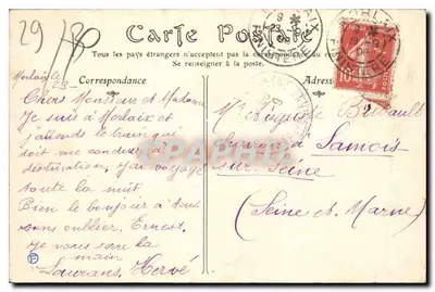 Morlaix — O Viaduto, vista tirada do Hotel de Ville — editor A. Lévy, n° 146 — Verso