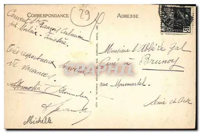 Morlaix — Interior da Capela de São Francisco — ND — Verso