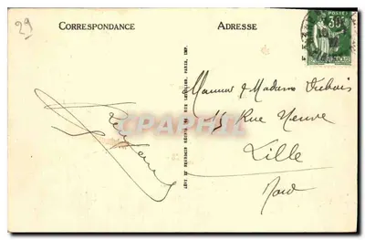 Morlaix — A Praça Thiers e o Viaduto — LL 43 — Verso