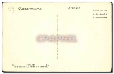 Morlaix — Ogólny widok z mostu — Wydawca: Lévy et Neudrus, Paryż — Rewers