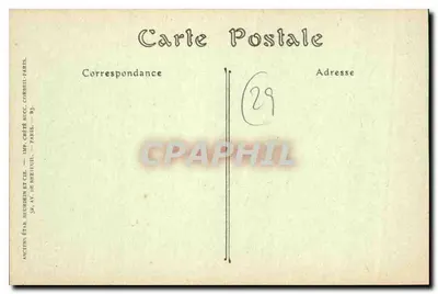Morlaix - A Torre e o Calvário de São Melaine — Antigos Estabelecimentos Cré té e Cie, Paris — Verso