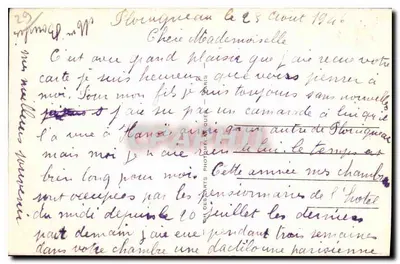 A Ribeira e o Castelo de Lannuguy — Morlaix — LL.119 — Verso