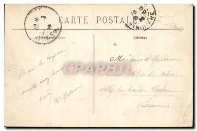 Morlaix — Most widziany z Ratusza — Zbiór Villard, Quimper — Rewers