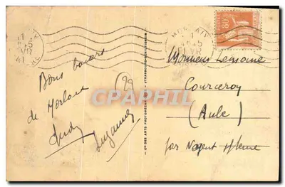 Morlaix — A Ribeira e o Castelo de Launuguy — LL. — N° 119 — Verso