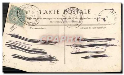 Marseille. O serviço do "Prassage" no Vieux Port — editor não identificado, n° de série 37 — Verso