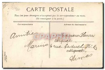 Marseille, o serviço do "Passage" no Vieux Port — Graphiphil, n°57 — Verso