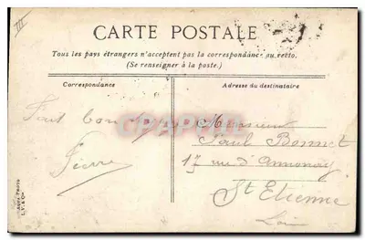 Haven van Toulon — Uitzicht op de haven met boten — Uitgever L.V. & Cie — Achterkant
