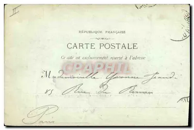 Marseille — Kąpiel na Płaskich Kamieniach i Fort St Jean — Fototypia E. Lacour, n°40 — Rewers