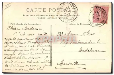 Les Pierres Plates & o Farol de Santa Maria — Marselha — Phototyp. E. Lacour — Verso