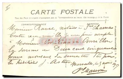 Marseille - Promenade van de Jetée — n°152 — Achterkant
