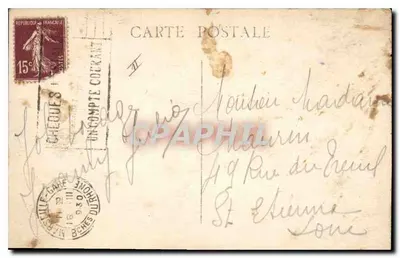 Marselha — O farol de Ste Marie — Correio retornando à Joliette — Verso