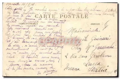 Marseille — O Farol de Santa Maria e a Joliette — S.A.P. 34 — Verso