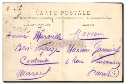 Marseille - De lantaarn van Sainte-Marie — Poste-Paris, n°79, uitgever R. Lacour-Magnol — Achterkant