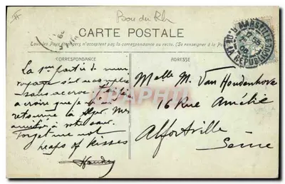Farol Sainte-Marie — Marselha — L. P. Marselha — Verso