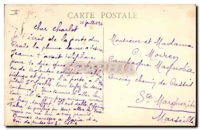 Marseille — O Farol da Désirade — Editor não identificado — Verso