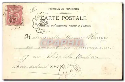 Marselha - O Farol de Santa Maria — Fototipia E. Lacour, 19 rue Thubanaeu, n°79 — Verso