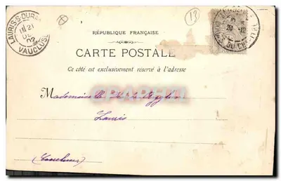 Marseille - L'Entrée du Vieux Port — éditeur Charles Dinié, n° 54 — Verso