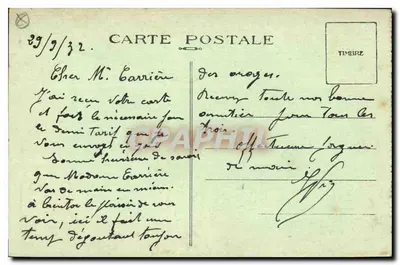 Marseille — De Kade van het Haven — A. T. — Achterkant