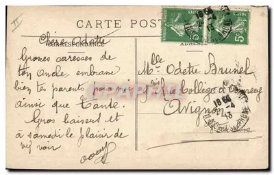 Marseille — Um Canto do Velho Port — IMP. MOULLOT - MARSEILLE — Verso