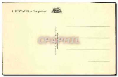 Pont-Aven — Vista general — Edición L. FORTIC — Reverso
