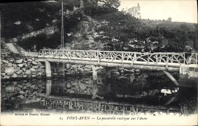PONT-AVEN — A ponte rústica sobre o Aven — Artaud e Nozais, Nantes