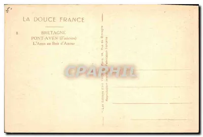 Pont-Aven (Finistère) — L'Aven no Bois d'Amour — Les Éditions d'Art YVON, Paris — Verso
