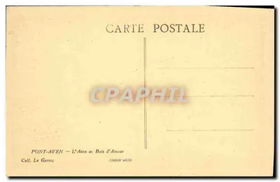 Pont-Aven — L'Aven nel Bosco d'Amore — Coll. Le Garrec — Verso