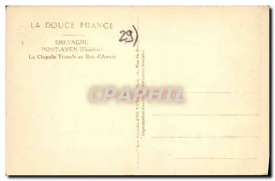 A Capela Trémalo — Pont-Aven (Finistère) — Éditions d'Art Yvon — Verso