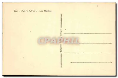 Pont-Aven — Les Moulin — Collection Vieux, Quimper — Reverso